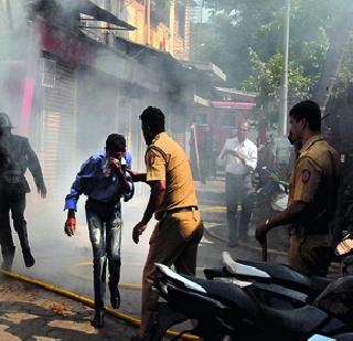 A fire in the meter box of the morning building of Bandra east of Bandra | वांद्रे पूर्वेकडील सुप्रभात इमारतीच्या मीटर बॉक्सला आग