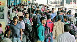 Text of candidates for Railway exam | रेल्वेच्या परीक्षेकडे उमेदवारांची पाठ