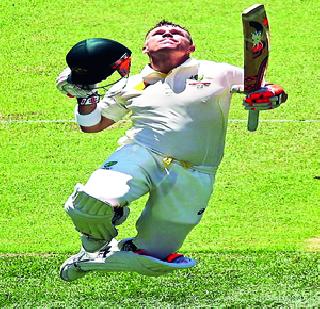 On the very first day, Aussie 'Huej' flirtatious | पहिल्याच दिवशी ऑसींची ‘हय़ुज’ फटकेबाजी