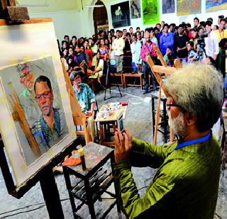 Continuation of portrait painting movement | पोट्रेट पेंटिंगची चळवळ सुरूच ठेवू