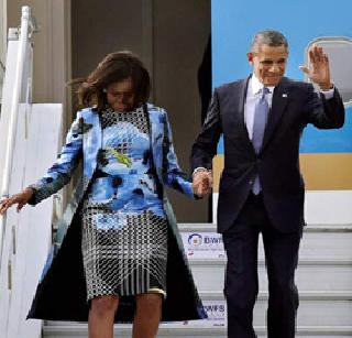 Michelle used Indian designer costume | मिशेल यांनी वापरला भारतीय डिझायनरचा पोशाख Michelle used Indian designer costume | मिशेल यांनी वापरला भारतीय डिझायनरचा पोशाख