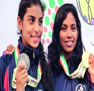 Akanksha Vohra, Hrithika Sriram's Gold and Vikram | आकांक्षा व्होरा, हृतिका श्रीरामचा सुवर्णसह विक्रम