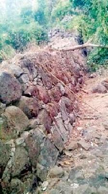 On the way to collapse Tippagad Fort | टिप्पागड किल्ला कोसळण्याच्या मार्गावर