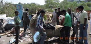 Encroachments moved to Novelette | नवाथेनगरातील अतिक्रमण हलविले