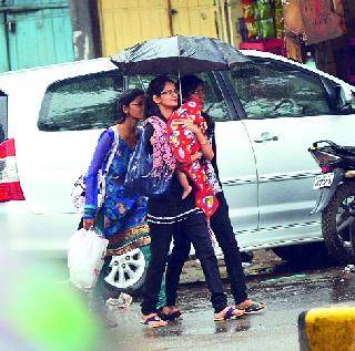 Bamosami rains caused by Nashikkar | बेमोसमी पावसाने नाशिककर गारठले
