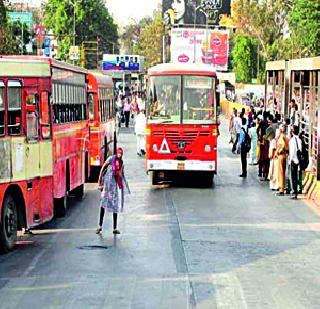 BRT ex-servicemen 'border' | बीआरटीला माजी सैनिकांची ‘बॉर्डर’