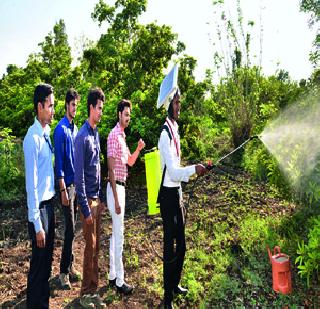 Pesticide spraying will be done on solar power | सौरऊर्जेवर होणार कीटकनाशक फवारणी