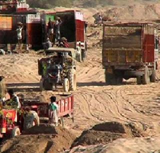 Illegal sandery boosts | बेकायदेशीर वाळूचा धंदा तेजीत Illegal sandery boosts | बेकायदेशीर वाळूचा धंदा तेजीत