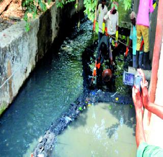 Nalasef's video shoot | नालेसफाईचे व्हिडीओ शूटिंग