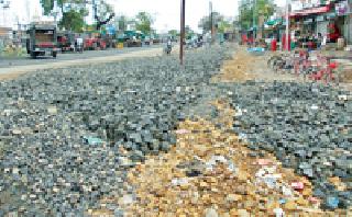 Under the Palanpur Development Plan, the quality of work decreased | पापळ विकास आराखड्यांतर्गत कामांचा दर्जा खालावला