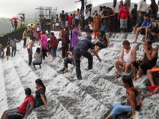 Bhoshi dam overflow | भुशी धरण ओव्हरफ्लो