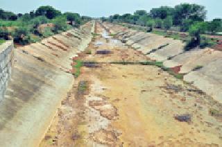 The entire work of the canal is inconvenient | कालव्याचे संपूर्ण कामच निकृष्ट