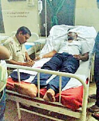 Political attack on Rajtar | राजुऱ्यात पत्रकारावर हल्ला