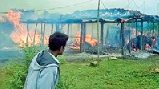 Cattle Consumption: | गोठा भस्मसात : Cattle Consumption: | गोठा भस्मसात :