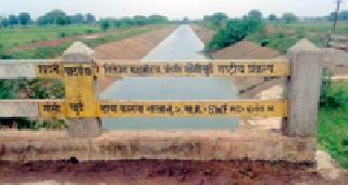 Water in canal: | कालव्यात पाणी :