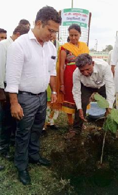 Plantation at Natala Rehabilitation ... | नटाळा पुनर्वसन येथे वृक्षारोपण...