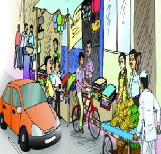 'Peak' of encroachments on Pavlapavawala | पावलोपावली अतिक्रमणांचे ‘पीक’ 'Peak' of encroachments on Pavlapavawala | पावलोपावली अतिक्रमणांचे ‘पीक’