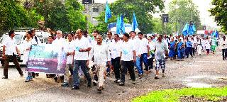 In the footsteps of Mr. | श्रीएम यांची पदयात्रा नाशकात