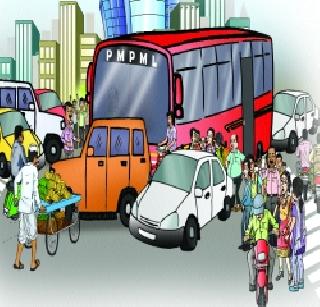 Loss of traffic due to bad bus | नादुरुस्त बसमुळे वाहतुकीला खो