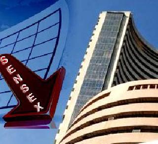 Sensex down 586.65 points | ५८६.६५ अंकांनी घसरत सेन्सेक्स वार्षिक नीचांकावर