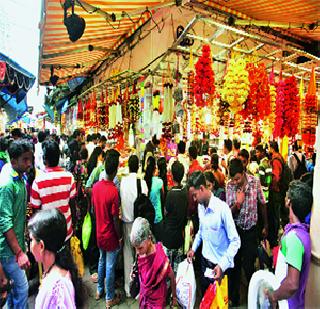 The markets are decorated | बाजारपेठा सजल्या