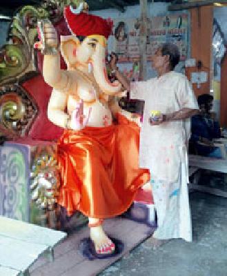 Ganaraya makeup ... | गणरायाचा श्रृंगार...