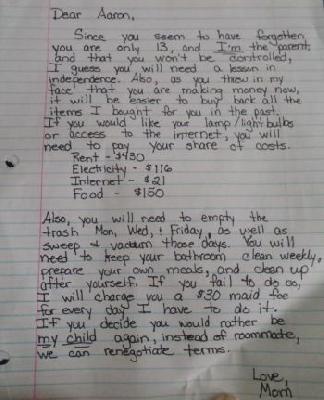 The letter written by the child to the miserable mother was hit on the social media | सोशल मीडियावर हिट झालं त्रासलेल्या आईनं मुलाला लिहिलेलं पत्र