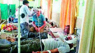 Rioting in the immersion procession at Umraane | उमराणे येथे विसर्जन मिरवणुकीत दंगल