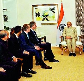 Modi's dream of 'Digital India' presented to IT giants | मोदींनी आयटी दिग्गजांसमक्ष मांडले ‘डिजिटल इंडिया’चे स्वप्न