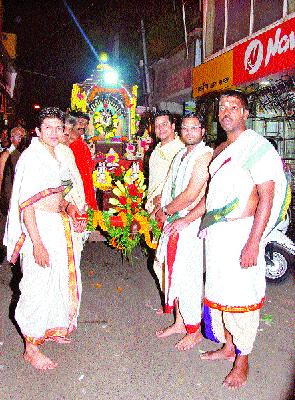 The procession of Sudarshan Digvijay Ratha | सुदर्शन दिग्विजय रथाची मिरवणूक