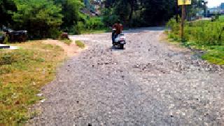 A millionth of the road went into the pits | लक्षावधीचा रस्ता गेला खड्ड्यात