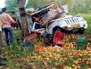 The driver died in a Jeep crash | जीप अपघातात चालक ठार