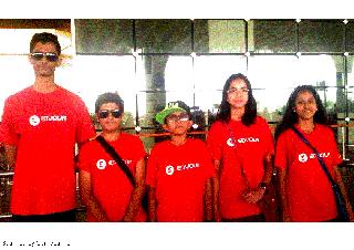 Lasalgaon students leave for NASA training | ‘नासा’च्या प्रशिक्षणासाठी लासलगावचे विद्यार्थी रवाना