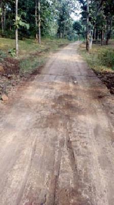 A road with the road to the wall of the defense | रस्त्यासह संरक्षण भिंतीच्या कामात अपहार