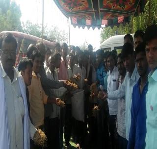 The Chatur-Bhakar Satyagraha Morcha of the farmers | शेतक-यांचा चटणी-भाकर सत्याग्रह मोर्चा