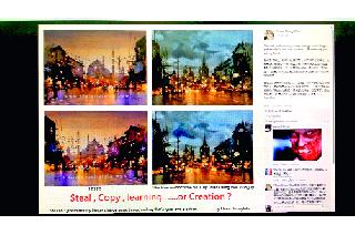 Chinese painter's objection on Sawant's paintings | सावंतांच्या चित्रांवर चिनी चित्रकाराचा आक्षेप