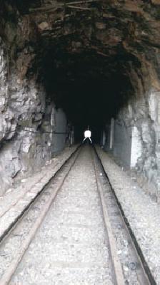 From the railway tunnel: | रेल्वे बोगद्यातून :