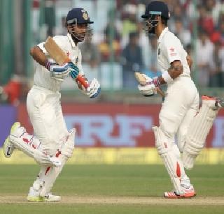 Rahane's strong game, India scored 231 for 7 on the first day | रहाणेचा दमदार खेळ, पहिल्यादिवसाखेर भारत ७ बाद २३१ धावा