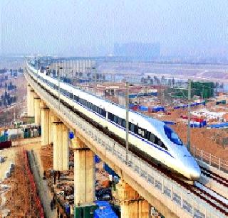 Bullet train to run on pillars | खांबांवरून धावणार बुलेट ट्रेन