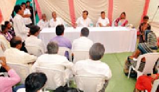 NCP's review meeting | राष्ट्रवादी काँग्रेसची आढावा बैठक