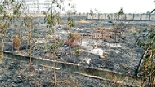 Fire extinguisher in Maha Transmission Power Station | महापारेषण वीज उपकेंद्रात आगीचे तांडव