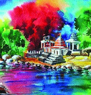 Chimuradya got the 'yellow canvas' | चिमुरड्यांनी साकारला ‘यलो कॅनव्हास’