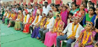 Shubhamangal of 27 couples | सुकडीत २७ जोडप्यांचे शुभमंगल