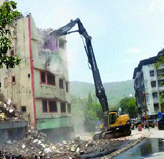 1196 construction works in Mumbra | मुंब्य्रात ११९६ बांधकामे जमीनदोस्त