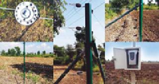 Solar power fence for agricultural purposes | शेतीच्या सुरक्षेसाठी सौर विद्युत कुंपण