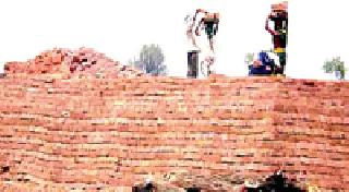 On the way of red brick trading | लाल विटांचा व्यापार नष्ट होण्याच्या मार्गावर