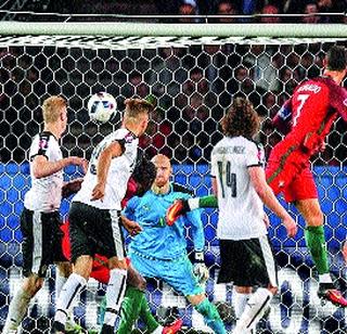 Ronaldo 'Fell', the Austrian has stopped | रोनाल्डो ‘फेल’, आॅस्ट्रियाने रोखले Ronaldo 'Fell', the Austrian has stopped | रोनाल्डो ‘फेल’, आॅस्ट्रियाने रोखले