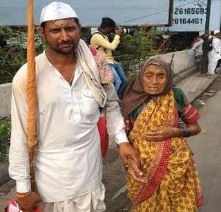 9 6 year old granddaughter of 80 years | ९६ वर्षाच्या आज्जींची ८० वर्षे अथक वारी