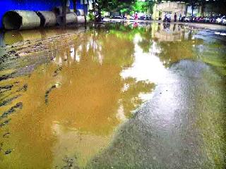 Sachela Lake on Pakhal Road | पखालरोडवर साचला तलाव Sachela Lake on Pakhal Road | पखालरोडवर साचला तलाव