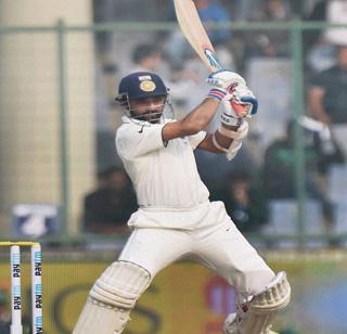 India is in a strong position with the 'invincible' century | 'अजिंक्य' शतकाने भारत मजबूत स्थितीत